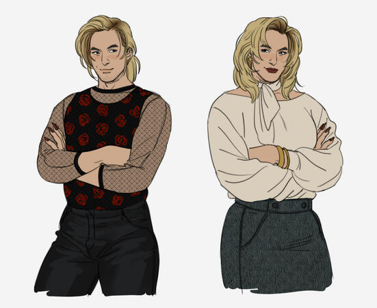 Full character; full color