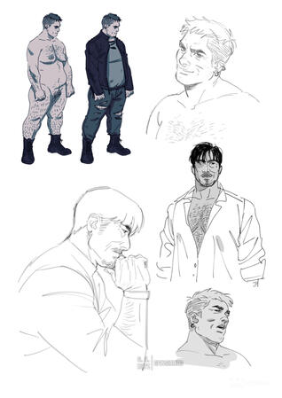 Hound & Zhen Sketches 1